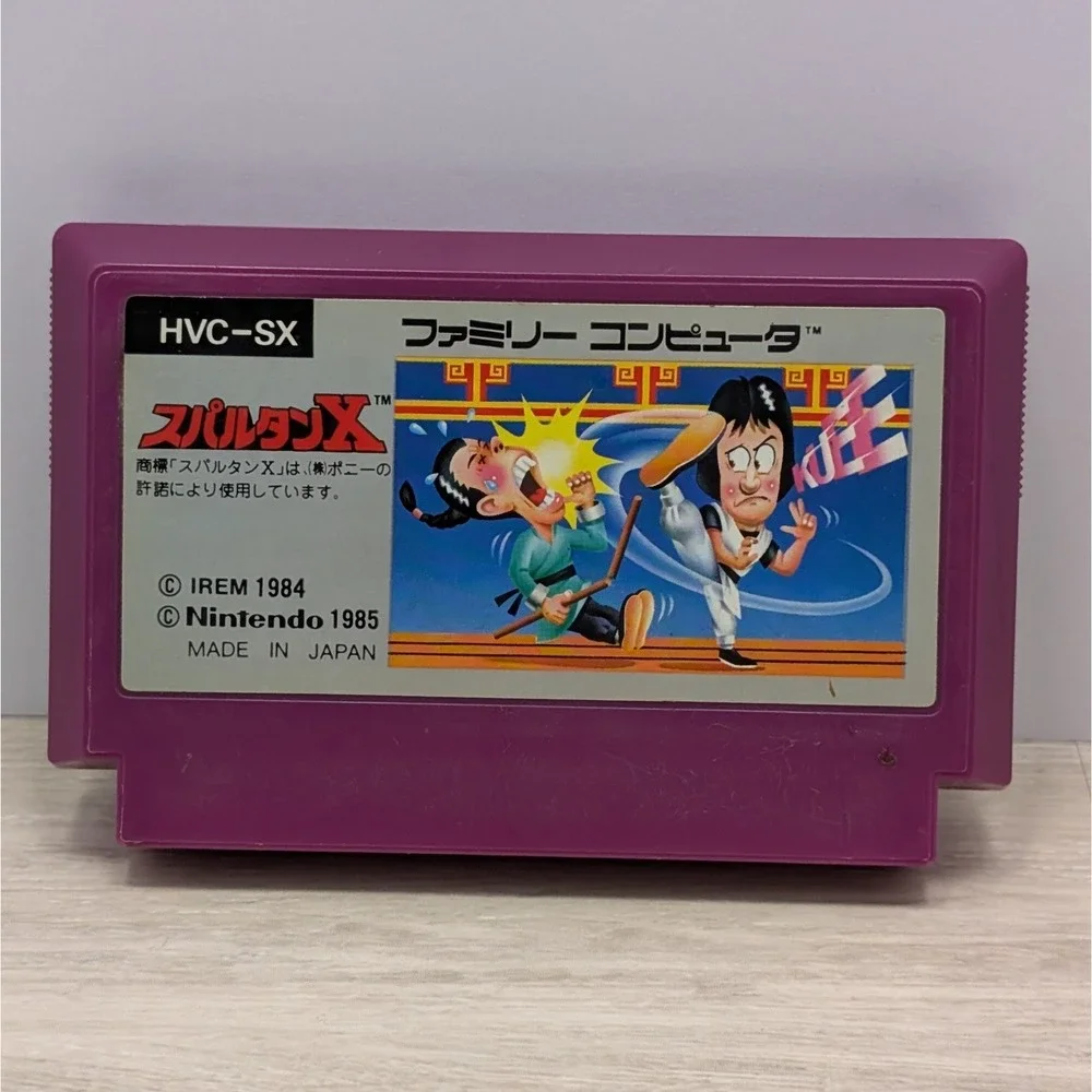 Spartan X Famicom Game Cartridge 1985 Nintendo Irem Japan HVC-SX Untested